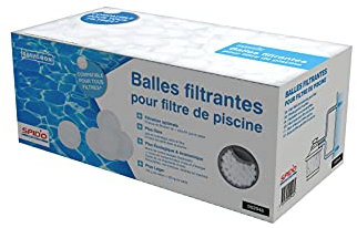 SPIDO – Balles Filtrantes Aqualoon Black 700 g – Filtration Piscine et Spa – Finesse 3 à 5 Microns – Lavables et Réutilisables