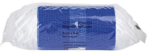 DracoElfi haft color Elastische Fixierbinde 8 cm x 4 m blau,