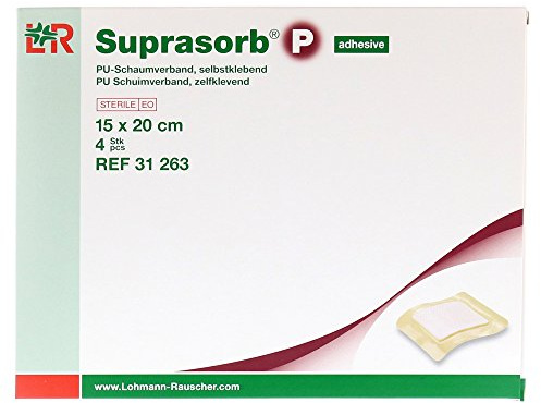 Suprasorb P PU-Schaumv.15x20 cm Selbstklebend