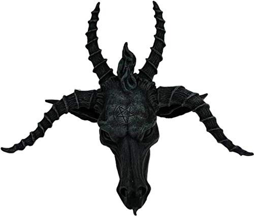 25,4 cm Baphomet Mythologische Kreatur Schädel Statue Figur
