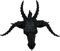 25,4 cm Baphomet Mythologische Kreatur Schädel Statue Figur