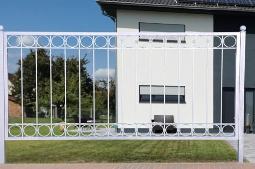 Metallzaun Schmiedeeisen Gartenzaun Zaun Zäune Anello-Z100/200 Feuer verzinkt Zaunelement