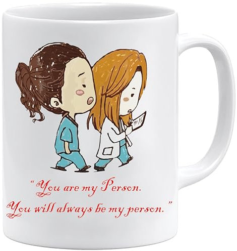 Jungle Mug Best Friend Gifts | You are My Person Mug with Grey’s Anatomy Style Artwork | Friendship Mug for Women | Cute Coffee Cup for Friends