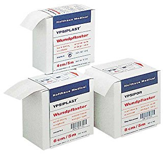 YPSIPLAST® Wundpflaster Pflaster, Pflasterrolle, querelastisch, atmungsaktiv, 4 cm x 5 m
