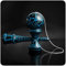 Kendama Japanisches Geschicklichkeitsspiel schwarz/Blauer Kugel Holz-Kugelfangspiel Marke PRECORN