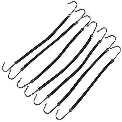 Frcolor Pferdeschwanz-Haken Haarspangen Gummibänder Haar-Styling Haar-Geflecht, Satz von 20 (Schwarzes)
