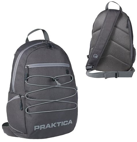 Praktica Reise Rucksack für Fernglas/Kameras/Tablet – Grau