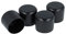 GleitGut 4 x Embout pour Tube 27 mm Protection Pied de Chaise Embout Rond Noir
