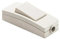 CABLEPELADO Interruttore passante aereo unipolare lampada | Interruttore a passo unipolare | Interruttore Torpedo | Contatti con vite | AC 250 V 2 A | Adatto per lampada da tavolo | PVC | IP20 | Beige