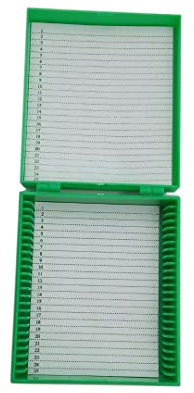 Microslide Mikroskop-Box, 25 Stück, Grün