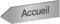 DECOHO - Panneau directionnel personnalisable - Signalétique en PMMA argent brossé - Flèche gauche, lettres noires - 80x300 mm, adhésif 3M, usage intérieur et extérieur - Argent