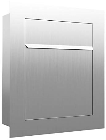 Unterputz-Briefkasten, Design Einbaubriefkasten Bari Edelstahl - Bravios
