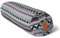 #DoYourYoga Bolster Yoga Rodillo »Krishna« para Yin Yoga 68 x 22 cm - Relleno de espelta orgánica - Cubierta en Coton Lavable - Cojín Zafu Yoga Rodilla - Rulo Pilates o Yoga - Estilo 12