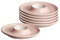Ritzenhoff & Breker Eierteller Jasper, 6er Set, Rosé, Eierbecher ø 12 cm, Eierhalter aus Steinzeug, Soft-Touch-Haptik & Mattglasur