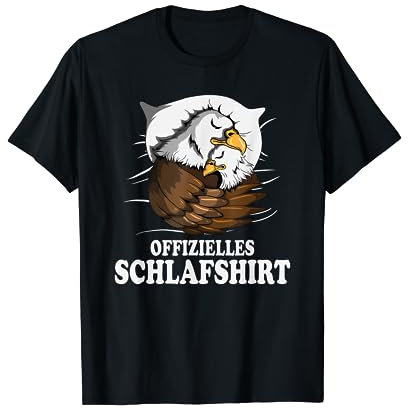 Adler Nachthemd Weißkopfadler Pyjama Seeadler Offizielles T-Shirt