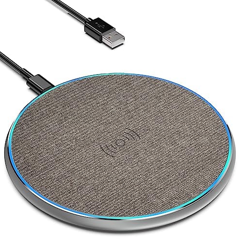 15W Wireless Charger, Induktive Ladestation für iPhone 16/15/14/13/12/Pro/Max/Plus/Mini/XS/XR, AirPods, Induktions Kabelloses Ladegerät für Samsung Galaxy S23/S22/S21/S20/Note 20, Huawei, Xiaomi