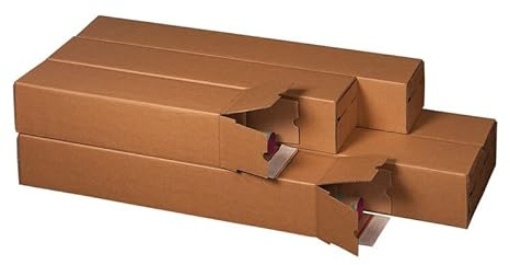 karton-billiger | Planbox Versandhülse Versandrohr Posterverpackung Wellpappe | Verlängerbar | 5 verschiedene Längen | 435mm-1005mm (715 x 105 x 105mm, 50)