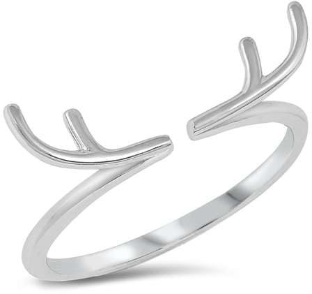 Joyara Sterling Silber 925 Antlers Ring
