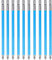 Treki 10PCS Puntas de Destornillador Magnético PH2 Cruz Puntas Magnéticas de Aleación de Acero Largas Puntas de Impacto Antideslizantes S2 Destornillador de Puntas de 1/4 '' Vástago Hexagonal 150mm