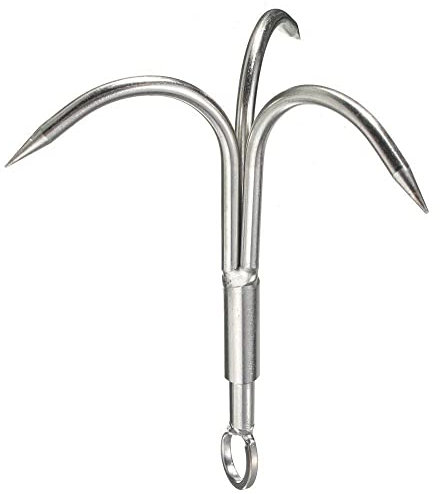 Grappling Steel Hook Rock Climbing Claw Carabiner Outdoor