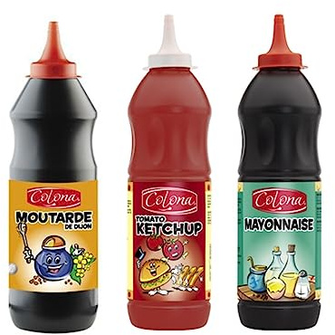 Lot de sauce colona : moutarde - ketchup et Mayonnaise (3x950ml)