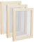 SUPERFINDINGS 3 PZ Cornice per Creazione di Carta in Legno Strumenti per Schermo 30X20.1cm mandorle Sbollentate Creazione di Carta in Legno Rettangolo Antico Cornice per Stampi per Carta permestieri