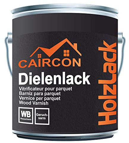 Parkettlack Holzlack Treppenlack Dielenlack Fußbodenlack Weiß Glänzend - 5L