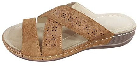 Sandale Orthopédiques Femme Ete Pieds Sensibles Chaussures Larges Confortable Sandales À Bout Ouvert Randonnee Chaussures De Loisirs Confortablement Chic