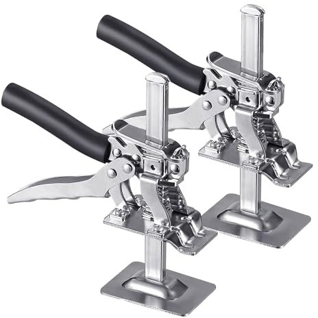 QYVFLIZ Hand Lifting Tool Jack 2 Packs, Multi Functional High Adjustment Device, Install Doors, Windows & Furniture