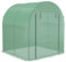 Outsunny Invernadero de Jardín 180x180x200 cm Invernadero de Túnel Pequeño con Puerta Enrollable y Ventana de Malla para Cultivar Plantas Flores Verde