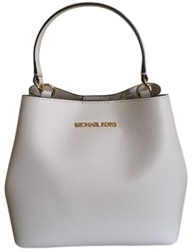 Michael Kors Damentasche Umhängetasche Pratt SM Bucket (Crema), cremefarben