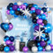 Space Balloons Arch Kit, 102PCS Navy Blue Black Purple Balloons Arch Garland Kit, Metallic Blue Silver Purple Balloons with Balloon for Men Boys Outer Space Theme Birthday Party Decor