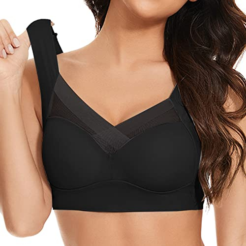 callmo Hatme Haltungskorrektur BH Original Große Größen Soft BH Ohne Buegel BH Damen Ohne Bügel Nahtlos Bequemer Push Up BH Ohne Buegel Atmungsaktiver Bra Comfy Seamless BH Bügelloser BH
