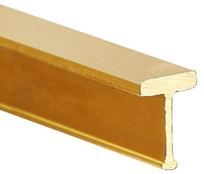 Moulures de Sol, moulures de Finition, en Forme de T, Bandes de Porte en Bois sur carrelage, Barre de Garniture Murale, Joint l'espace au Sol (5 x 7 mm (0,2 x 0,28 po))