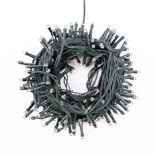 The Christmas Workshop 73589 Set of 200 Warm & Bright White Chaser Lights / 11 Light Modes/Indoor & Outdoor Fairy Lights / 13.9m Light Length (200 Lights)