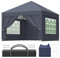 Pavillon 3x3 Höhenverstellbar-3, Faltpavillon Wasserdicht Stabil, Pop-up Faltbar Partyzelt mit 4 Seitenteilen Winterfest, Gartenpavillon UV Schutz 50+, Zelt für Strand, Hochzeit & Camping, Anthrazit