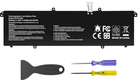 ASUNCELL 11.55V/50Wh C31N1905 Batería del Ordenador portátil para Asus VivoBook S13 S333 S333JA, K533F S521FA V533F, S14 S433 S433F M433 S433FA, S15 M533IA S533, Adolbook13 2020, Dolbook14 2020 Series