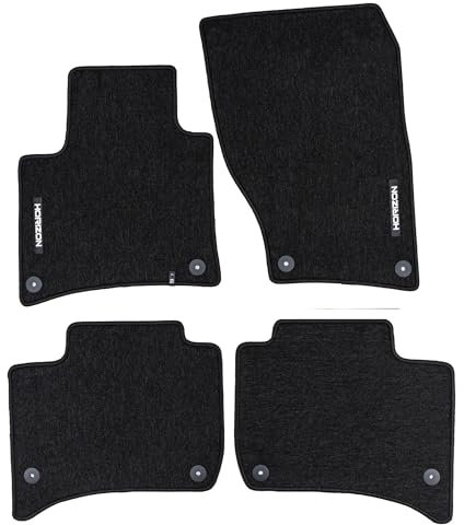 FROGUM Velours Fußmatten Horizon Autoteppiche für Porsche Cayenne II 2010-2017, für Volkswagen Touareg II 2010-2018