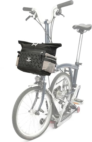 Rhinowalk Fahrrad Lenkertasche Quick Release Fronttasche Für Brompton Faltrad Fahrradtasche mit Schultergurt Regenhülle