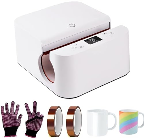 Máquina automática de prensa de calor para vasos con apagado automático para impresión por sublimación y planchado profesional
