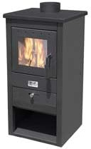 1 PZ stufa a legna athena 13 kw nera - misure cm.44x45x94h. - peso kg.55 NextradeItalia Mod.FERX.FERYUY2Q2