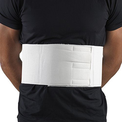 CHAMPION Rib Belt f¨¹r M?nner Brust Unterst¨¹tzung elastisch, wei?, mittel
