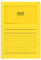 Elco Ordo Classico Papier-Organisationsmappen 220 x 310 mm 120 g/m² mit Aufdruck und Sichtfenster 180 x 100 mm Karton à 100 Stück leuchtend gelb