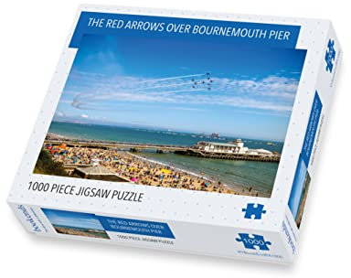 1000 Piece Jigsaw Puzzle - The Red Arrows Over Bournemouth Pier Dorset 5060085102438