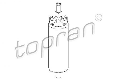 TOPRAN 201 614 Benzinpumpe im Kraftstoffbehälter elektrisch
