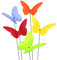 SUNPLAY Sonnenfänger Schmetterlinge Maddy im FARBMIX, 5 Stück zu je 10 cm Durchmesser im Set + 35 cm Schwingstäbe