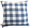 SeGaTeX home fashion 1 Kissenhülle Karo mit Edelweiß blau-weiß 40 x 40cm passend zur Landhaus-Serie Karo mit Edelweiß in Blau