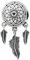 925 Sterling Silber Traumfänger Netz Feder Baumeln für europäische Charm-Armbänder