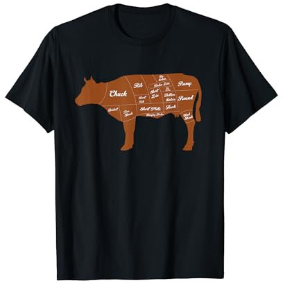 Barbecue Beef Kuh Fleisch Metzger Pitmaster Grill Grillen T-Shirt
