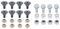 ANTO Hardware Kit für Toro CCR3650 CCR2450 CCR2000 Power Clear 50,8 cm 53,3 cm Schneefräse Paddel Bolzen Mutter Kit 136-7182 84-1971 Snowthrower 6053